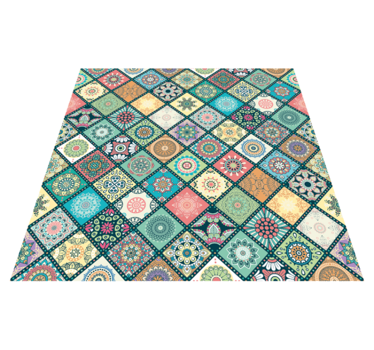 Vinyl Teppich Mosaik mosaikmuster patchwork - TenStickers
