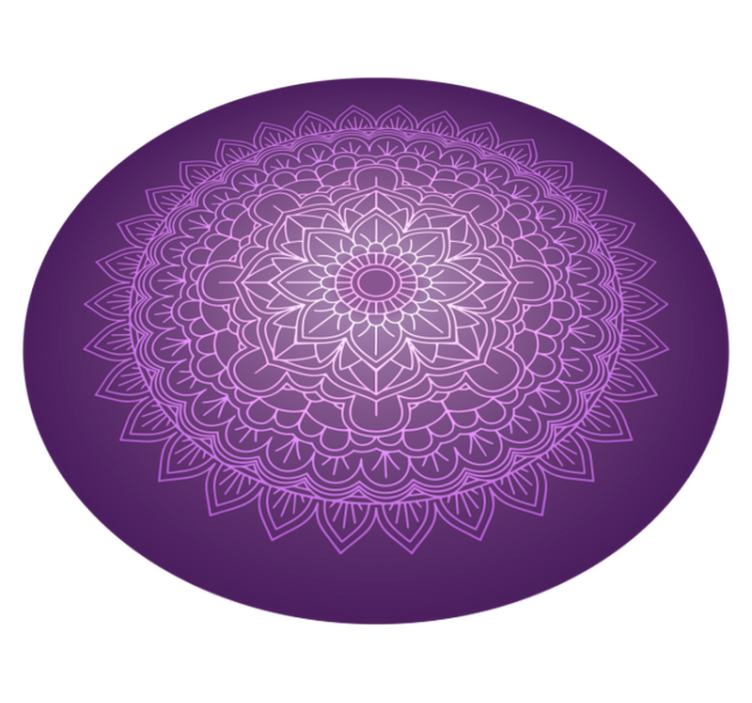 Vinyl teppich mandala runddesign - TenStickers