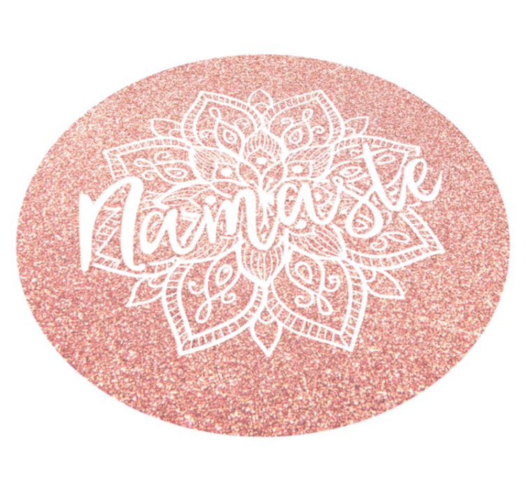 Vinyl teppich mandala im namaste design - TenStickers