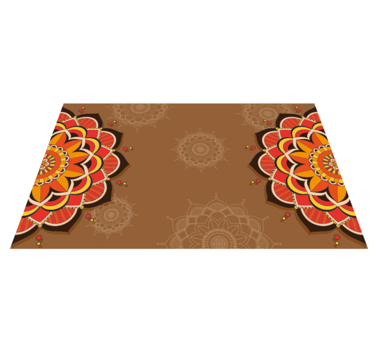 Vinyl teppich mandala mit mandala ornamentation - TenStickers
