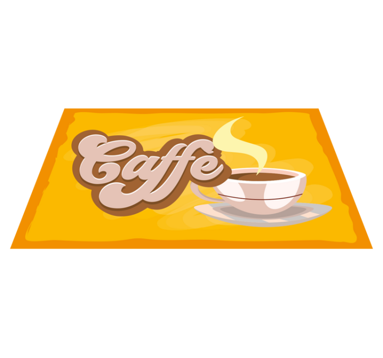 Vinyl Teppich Küche kaffee-design - TenStickers