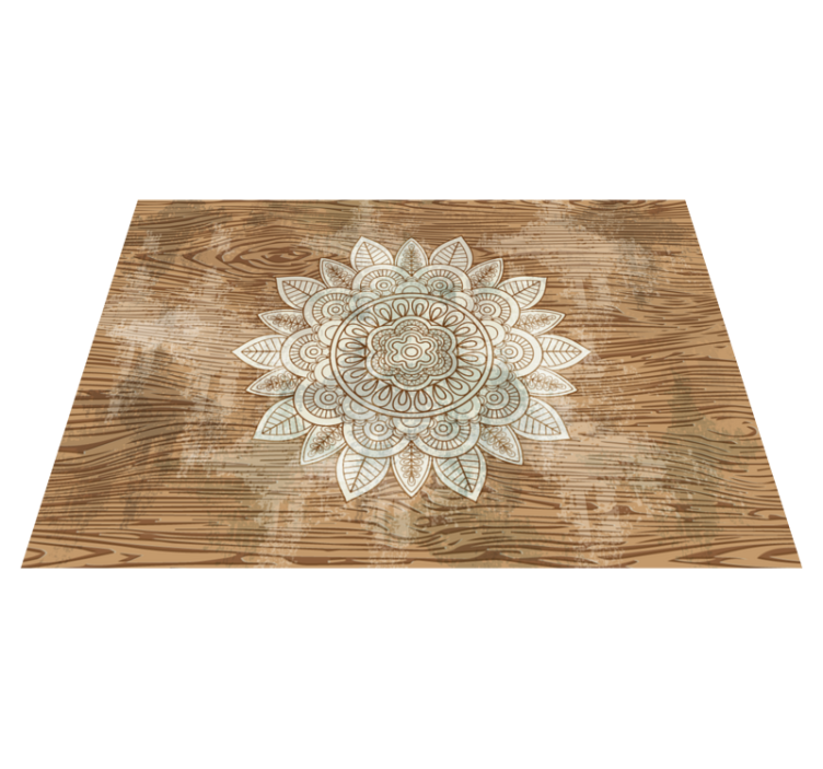 Vinyl teppich mandala mittelpunkt mandala - TenStickers