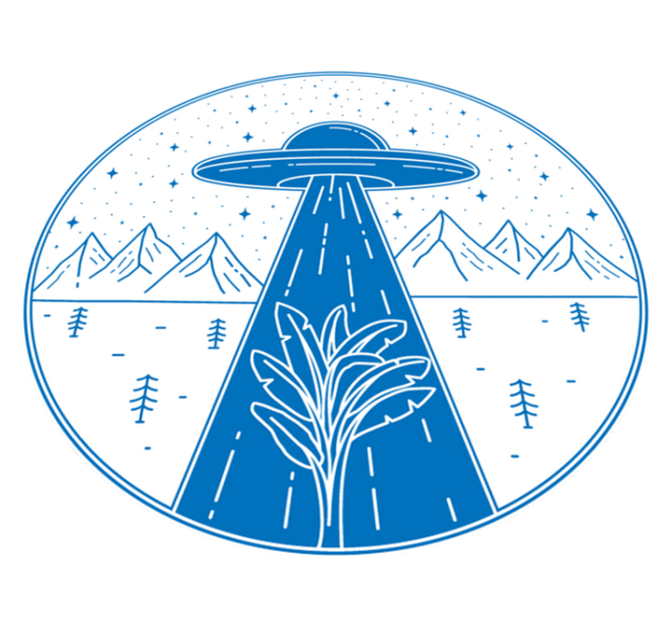 Vinyl Teppich kindlich ufo-abenteuer - TenStickers
