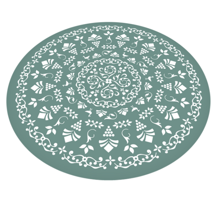 Vinyl Teppich Mandala blumenmustermotiv - TenStickers