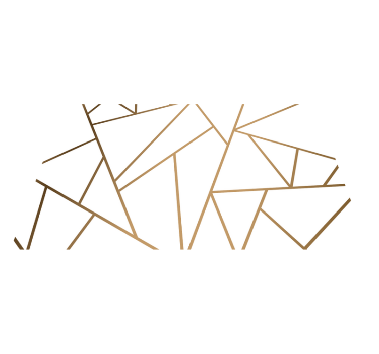 Vinyl Teppich Küche geometrische linien - TenStickers