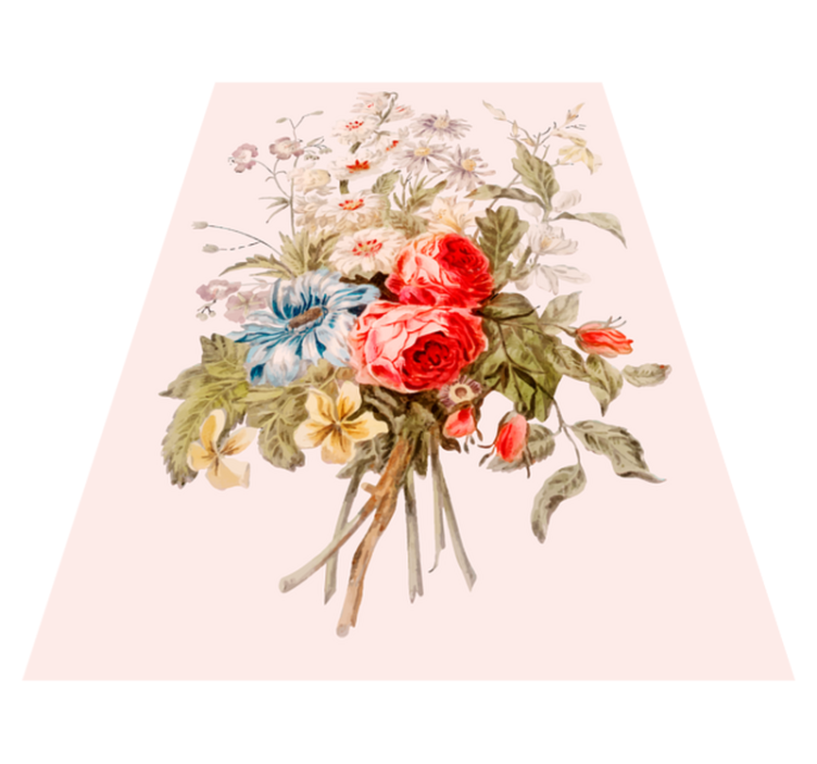 Vinyl Teppich Blumen exquisites blumenarrangement - TenStickers