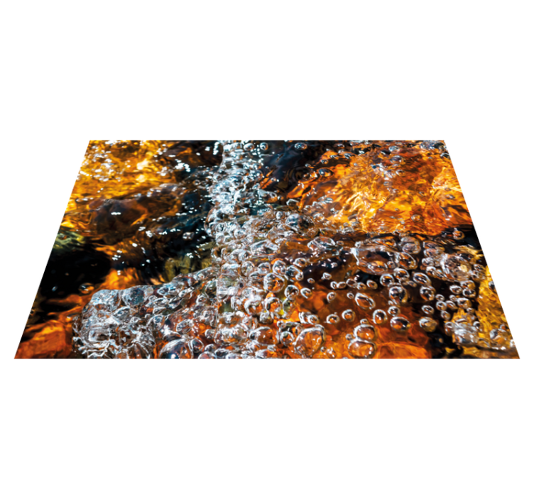 vinyl teppich strukturiert sprudelnder wasserfluss - TenStickers