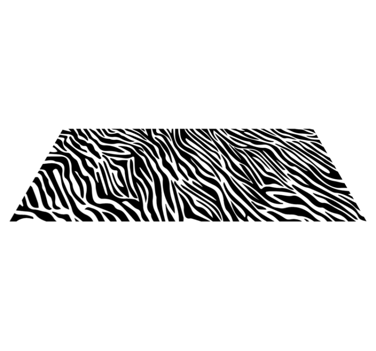 Vinyl Teppich Tiermuster zebrastreifen-stil - TenStickers