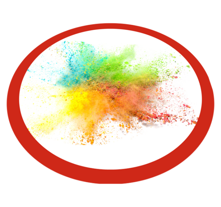 Vinyl Teppich Schlafzimmer bunter explosionseffekt - TenStickers