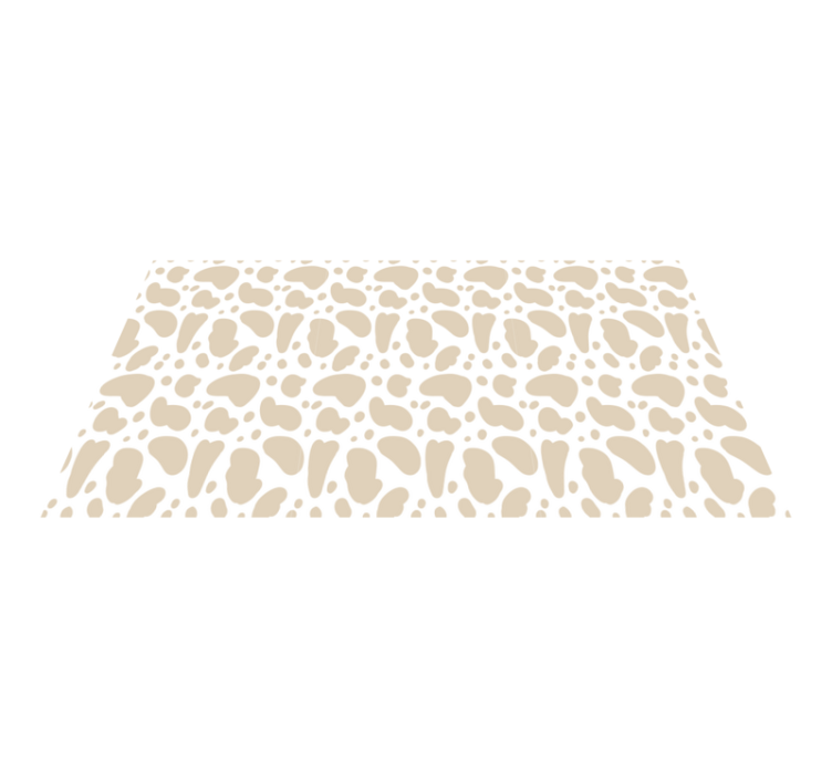 Vinyl Teppich Tiermuster beige giraffenflecken - TenStickers