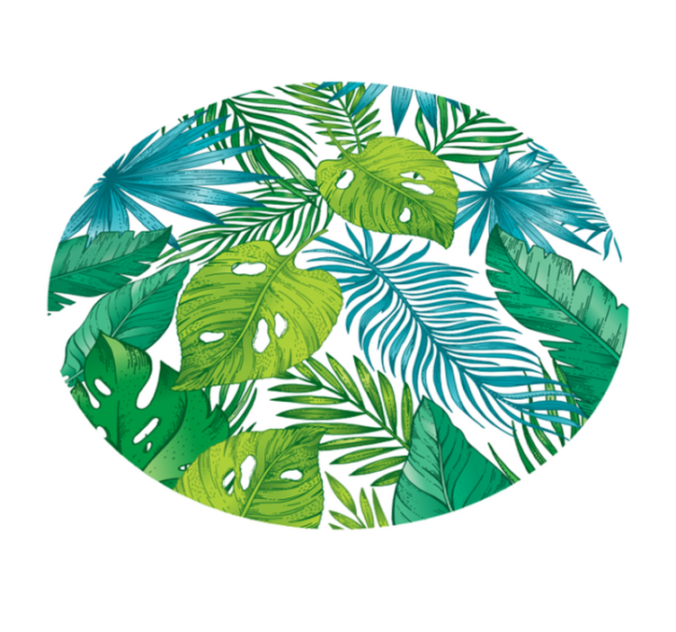 Vinyl Teppich Natur tropische blattdesigns - TenStickers