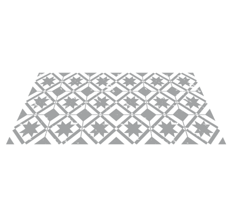 Vinyl teppich mosaik mit sternenmuster fliesen - TenStickers