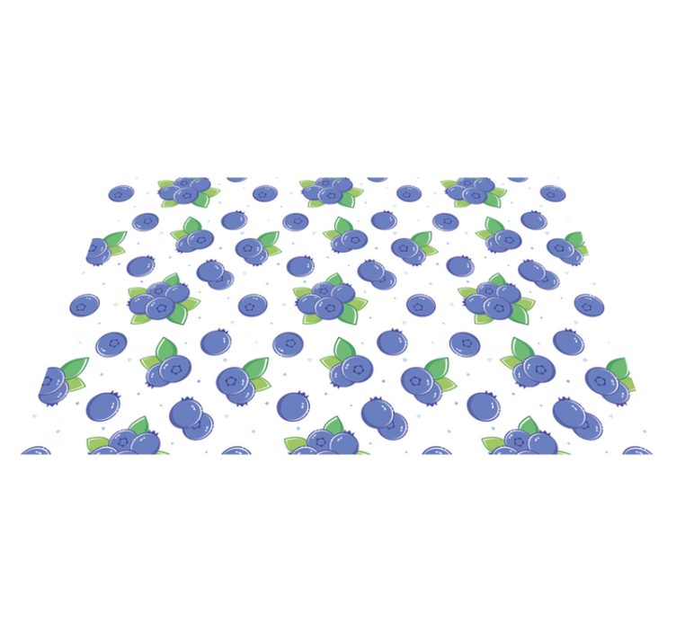 Vinyl Teppich Blumen frische beerenmuster - TenStickers