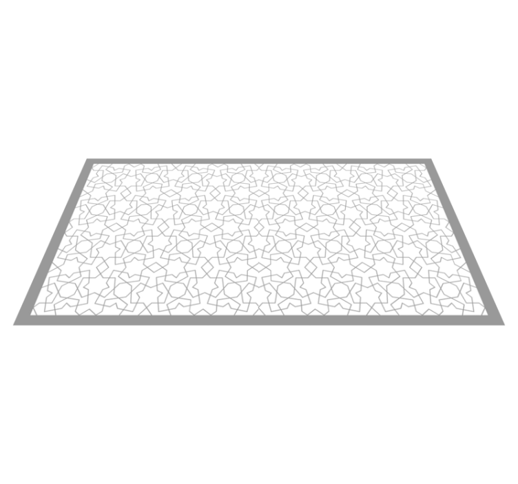 Vinyl teppich mosaik mit eleganten geometrischen motiven - TenStickers
