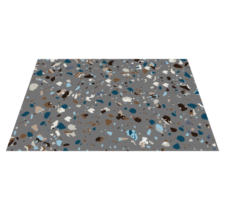 Vinyl Teppich Marmor terrazzo kiesel gemischt - TenStickers