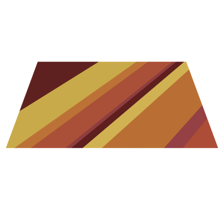 Vinyl Teppich Vintage warme retro-streifen - TenStickers