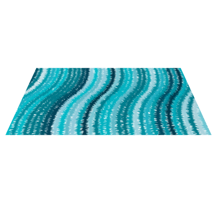 vinyl teppich strukturiert welliges aqua - TenStickers