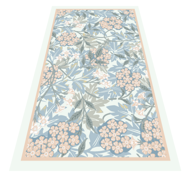 Vinyl Teppich Blumen floraler botanischer stil - TenStickers