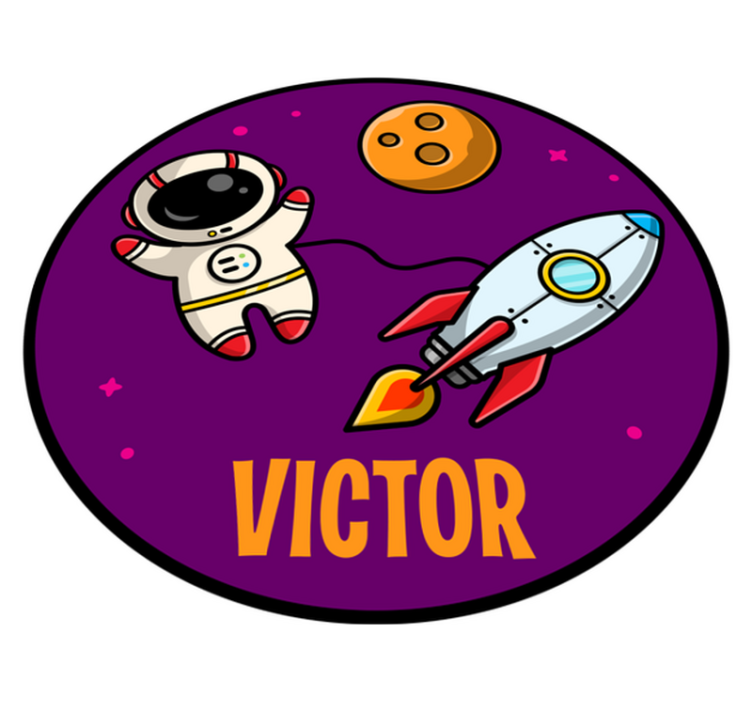 Vinyl Teppich kindlich expedition mit namen - TenStickers