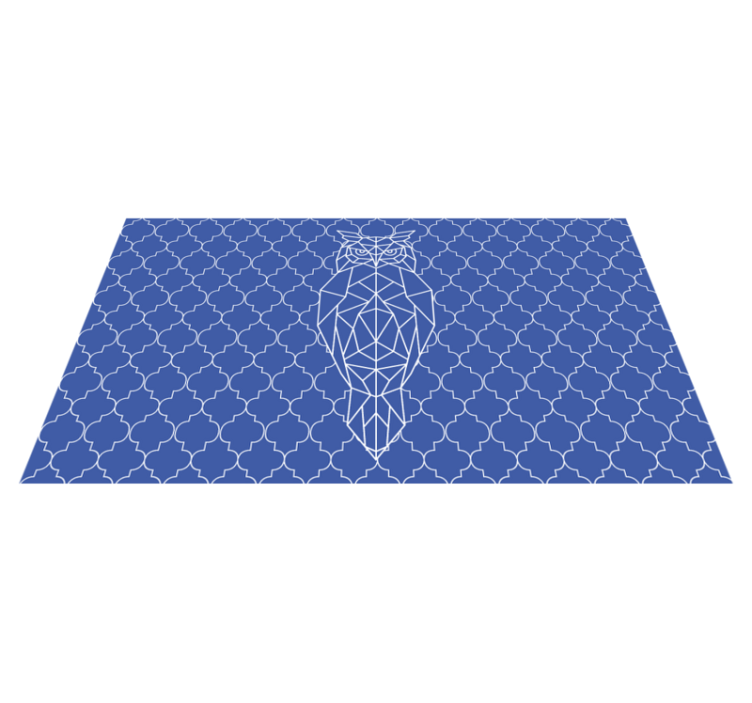 Vinyl Teppich Tiere geometrisches eulenmuster - TenStickers