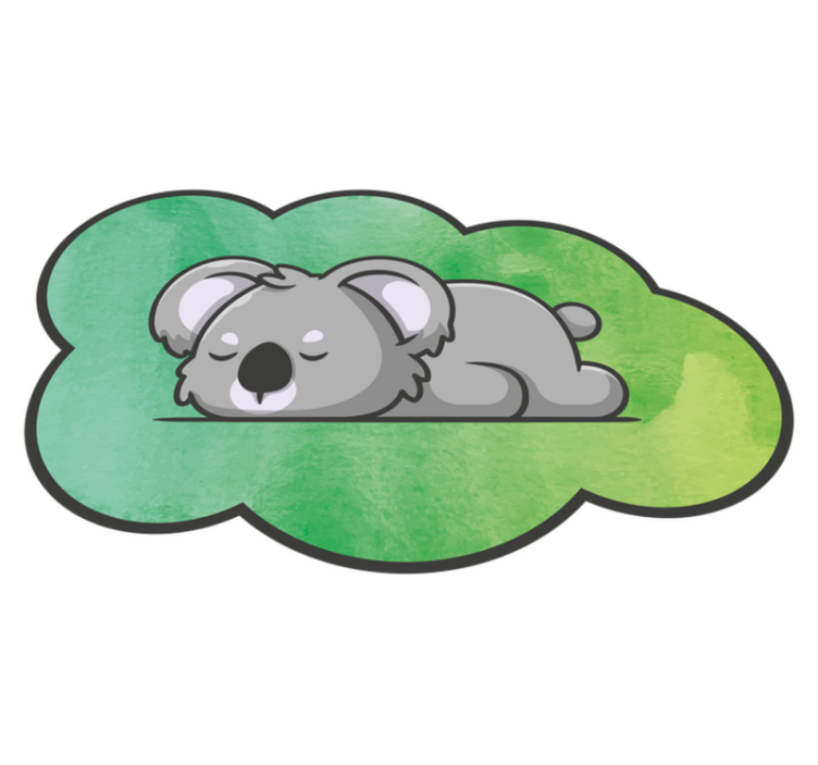 Vinyl Teppich Baby schlummernder koala - TenStickers