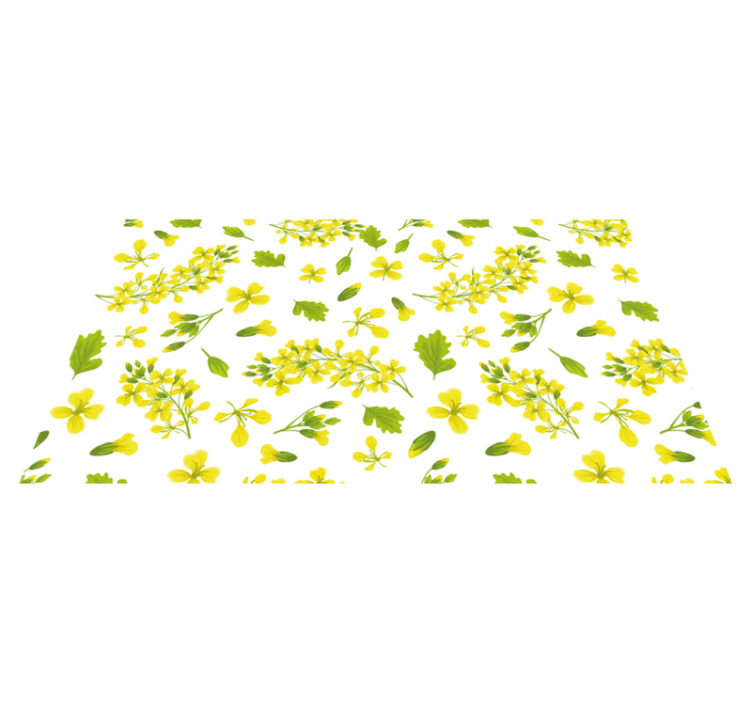 Vinyl Teppich Blumen blumengenuss - TenStickers