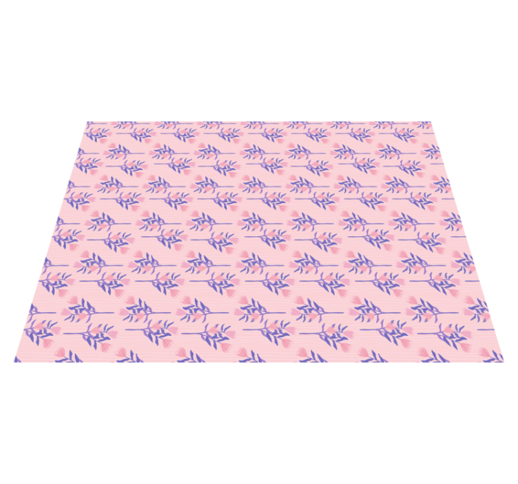 Vinyl Teppich Blumen blumenblattmuster - TenStickers