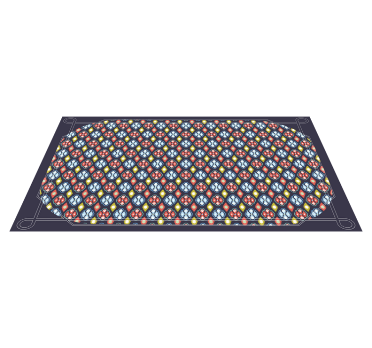 Vinyl Teppich Eingang bunte mosaikkomposition - TenStickers