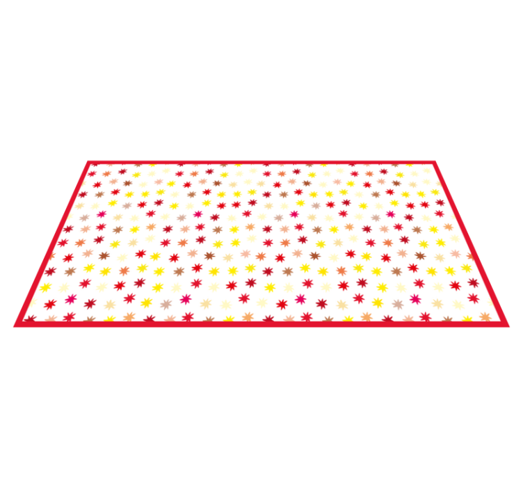 Vinyl Teppich kindlich lebendiges sternenmotiv - TenStickers