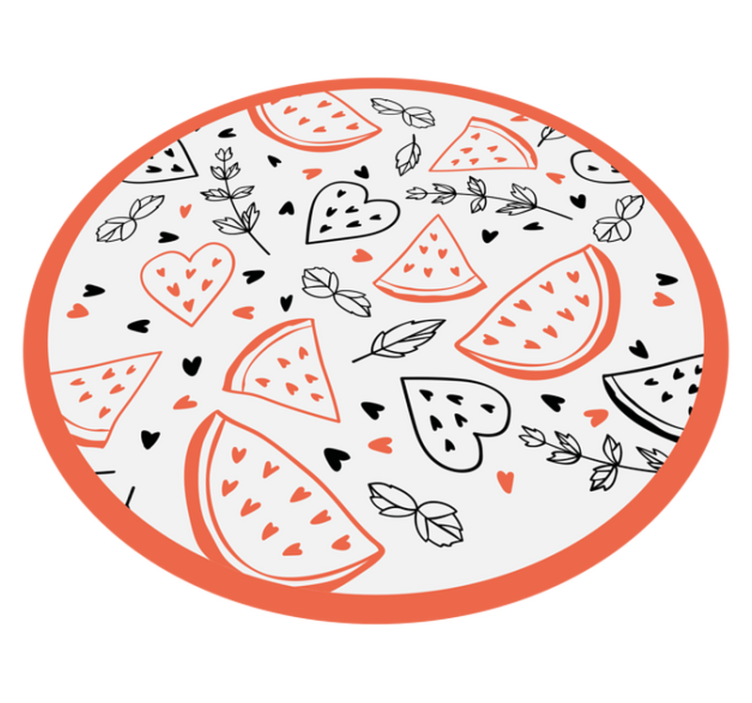 Vinyl Teppich kindlich süße herzmuster - TenStickers