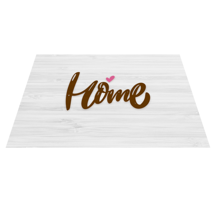 Vinyl Teppich Eingang holzhaus mit herd - TenStickers