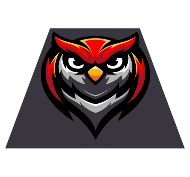 Vinyl Teppich Jugendzimmer eule grafik fett - TenStickers