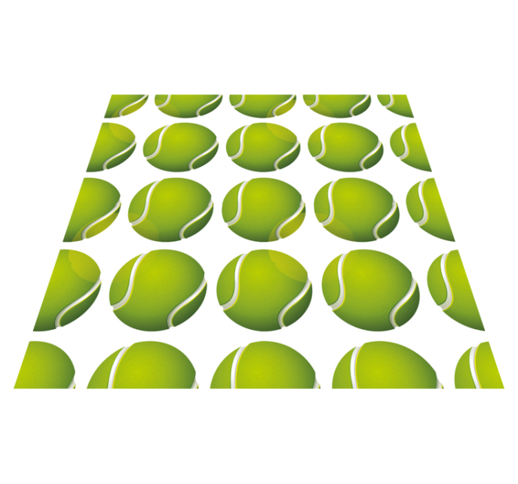 Vinyl Teppich Spiele tennisball-motiv - TenStickers