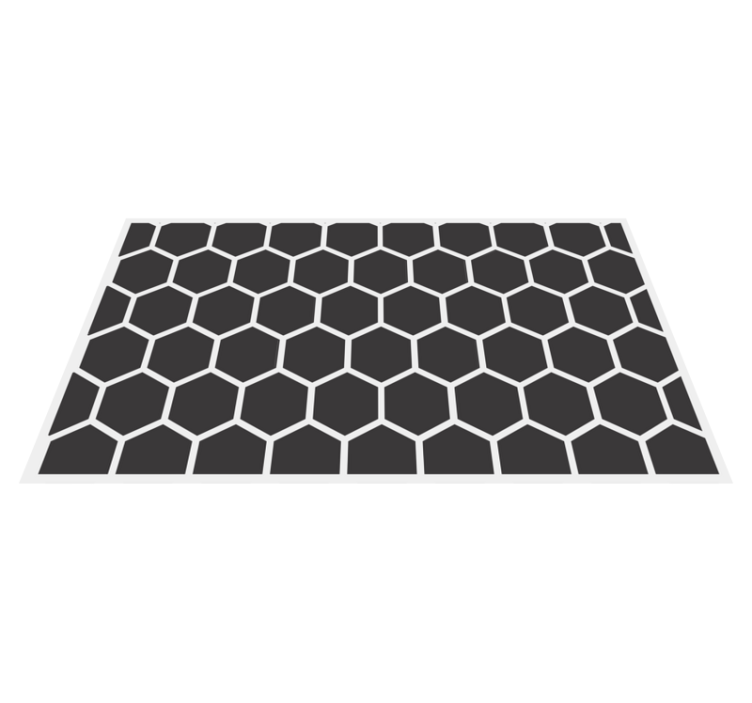 Vinyl teppich geometrisch mit hexagonalem muster - TenStickers