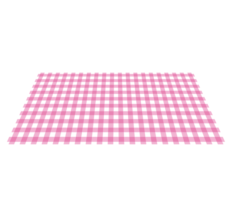 Vinyl teppich gestreift im pinken karomuster - TenStickers