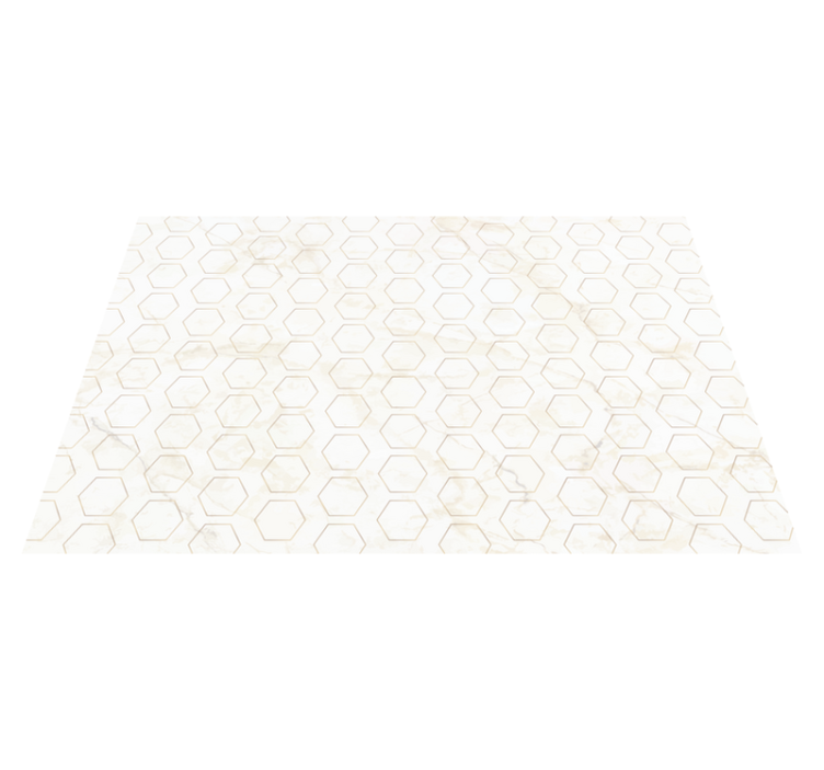 Vinyl Teppich Marmor sechseck-marmormuster - TenStickers