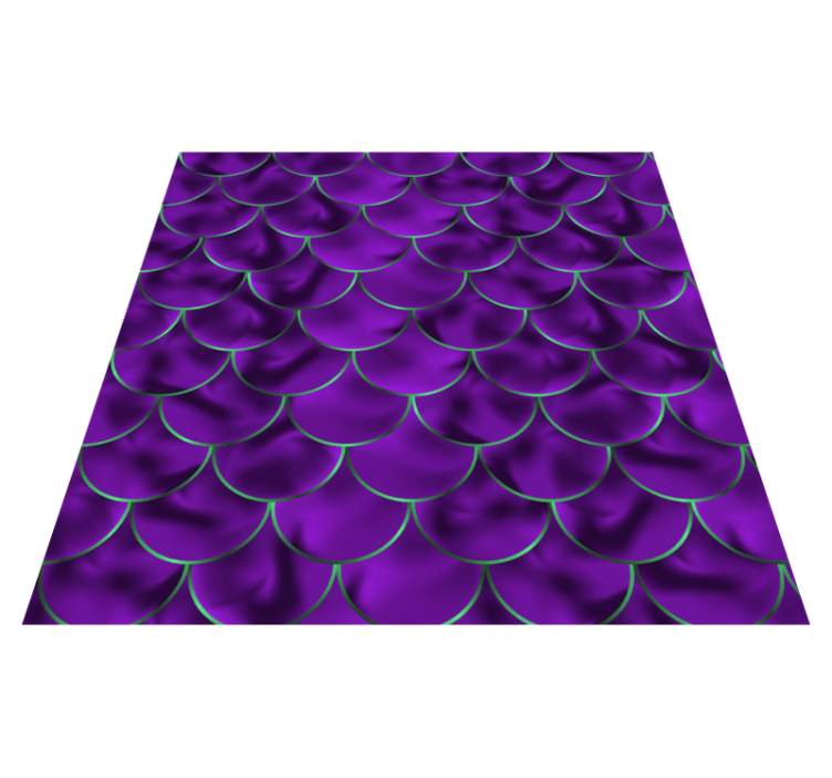 Vinyl teppich tiermuster meerjungfrauenschuppen - TenStickers