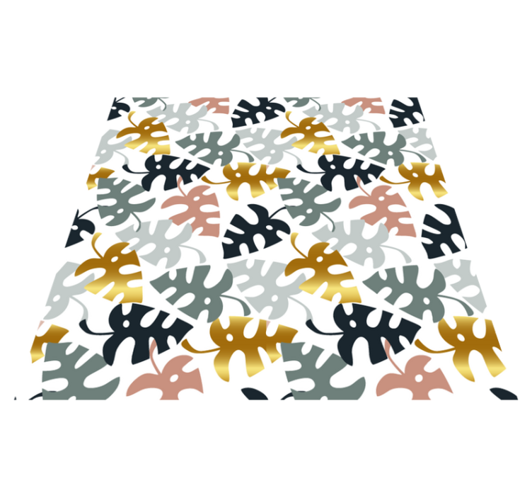 Vinyl teppich natur blatt emblem - TenStickers