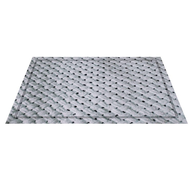 Vinyl Teppich Textur elegantes strickmuster - TenStickers