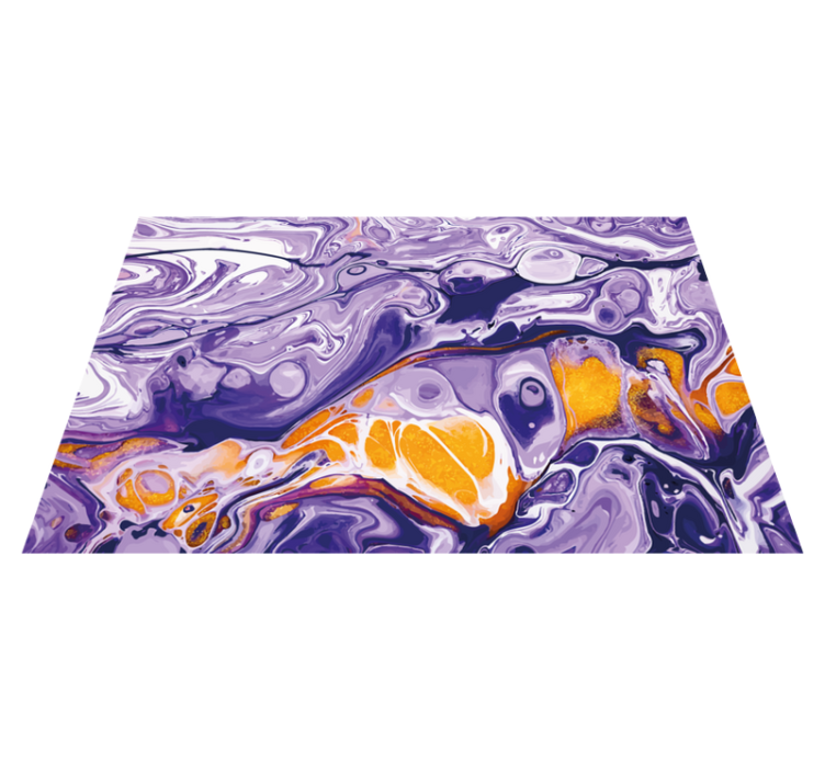 Vinyl Teppich Marmor abstrakter lila wirbel - TenStickers