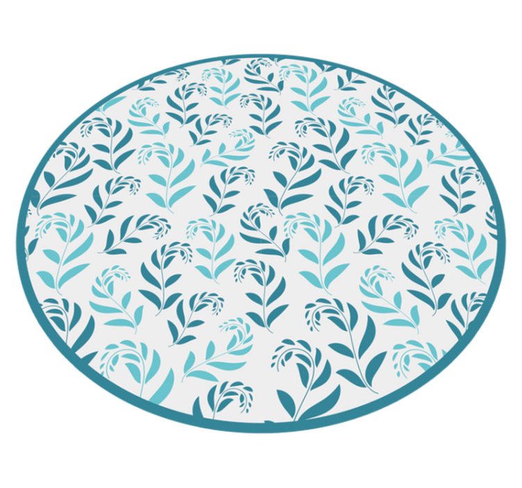 Vinyl Teppich Blumen botanische blattinspiration - TenStickers