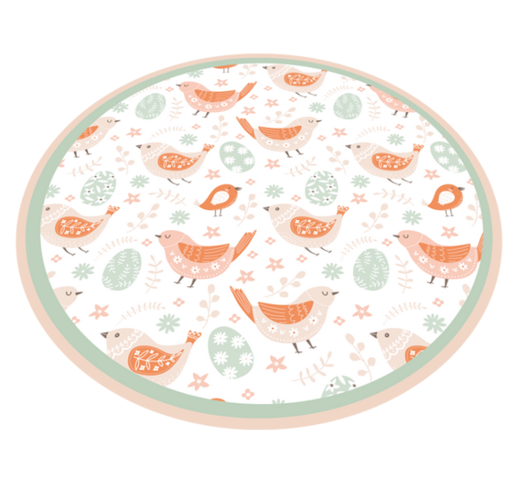 Vinyl Teppich Natur entzückende vogelmotive - TenStickers