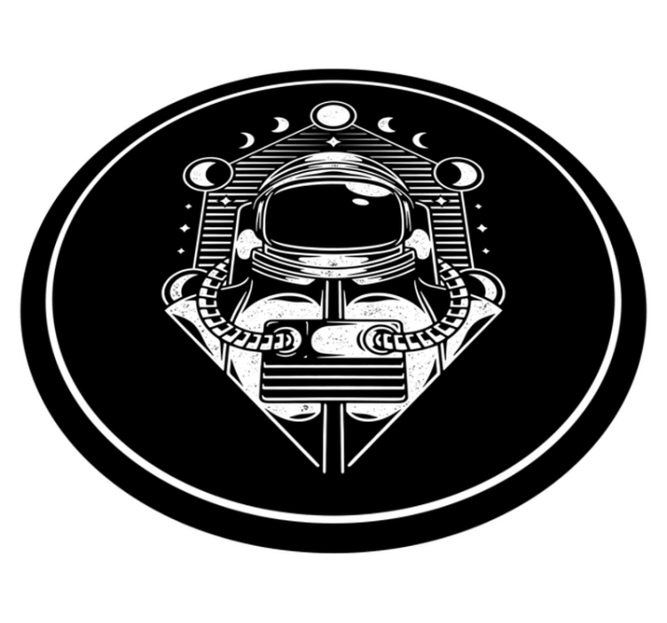 Vinyl Teppich Jugendzimmer astronautengrafik - TenStickers