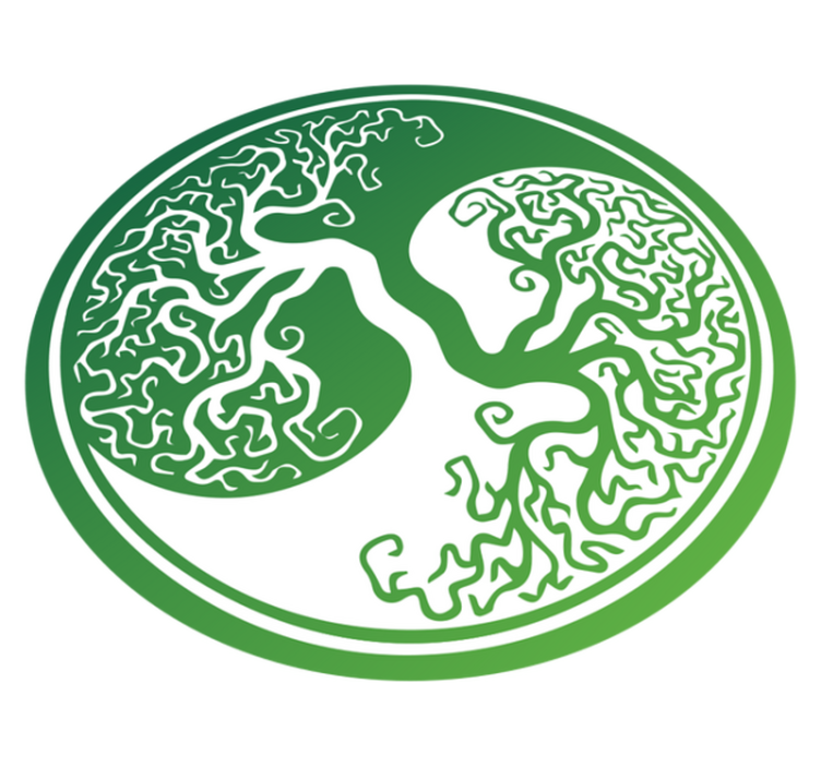 Vinyl Teppich Natur kompliziertes baumdesign - TenStickers