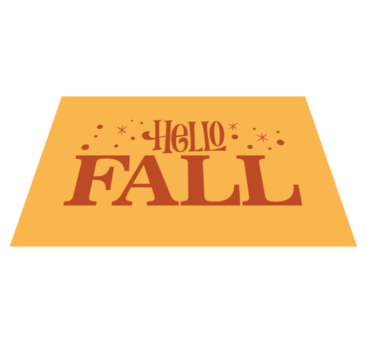 Vinyl Teppich Text willkommen herbststimmung - TenStickers