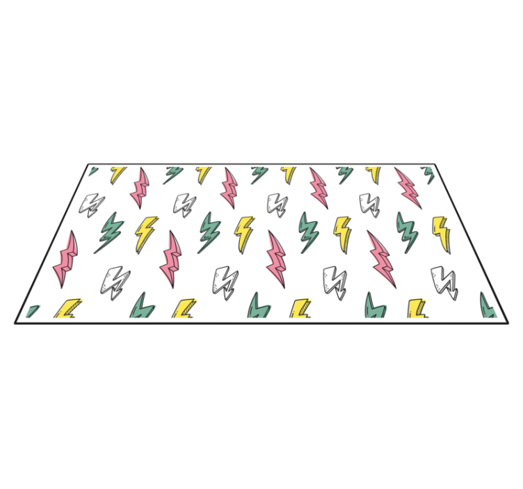 Vinyl Teppich Spiele blitzmuster - TenStickers