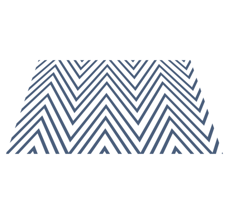 Vinyl Teppich geometrisch kräftiges chevron-muster - TenStickers