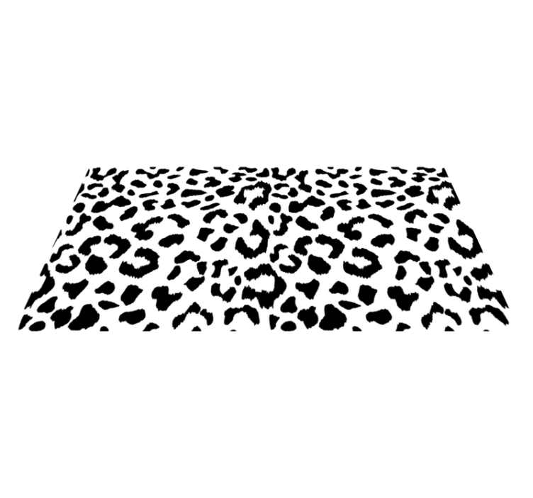 Vinyl Teppich Tiermuster schwarzes leopardenmuster - TenStickers