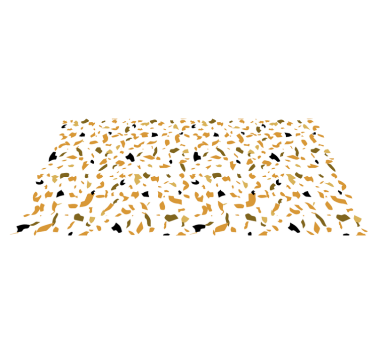Vinyl Teppich Textur weißer und brauner terrazzo - TenStickers