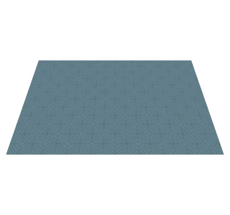 Vinyl teppich modern mit geometrischem blattelement - TenStickers
